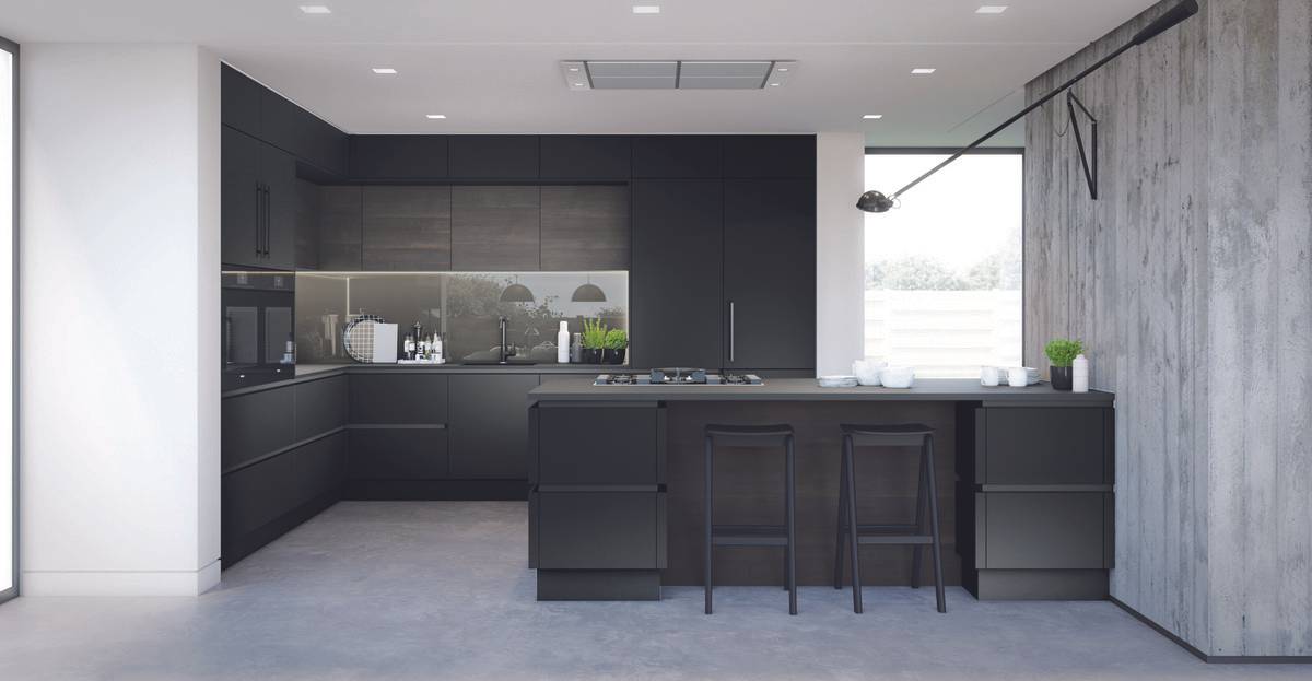 Cutting edge kitchen design showcasing innovative materials and creative use of space.