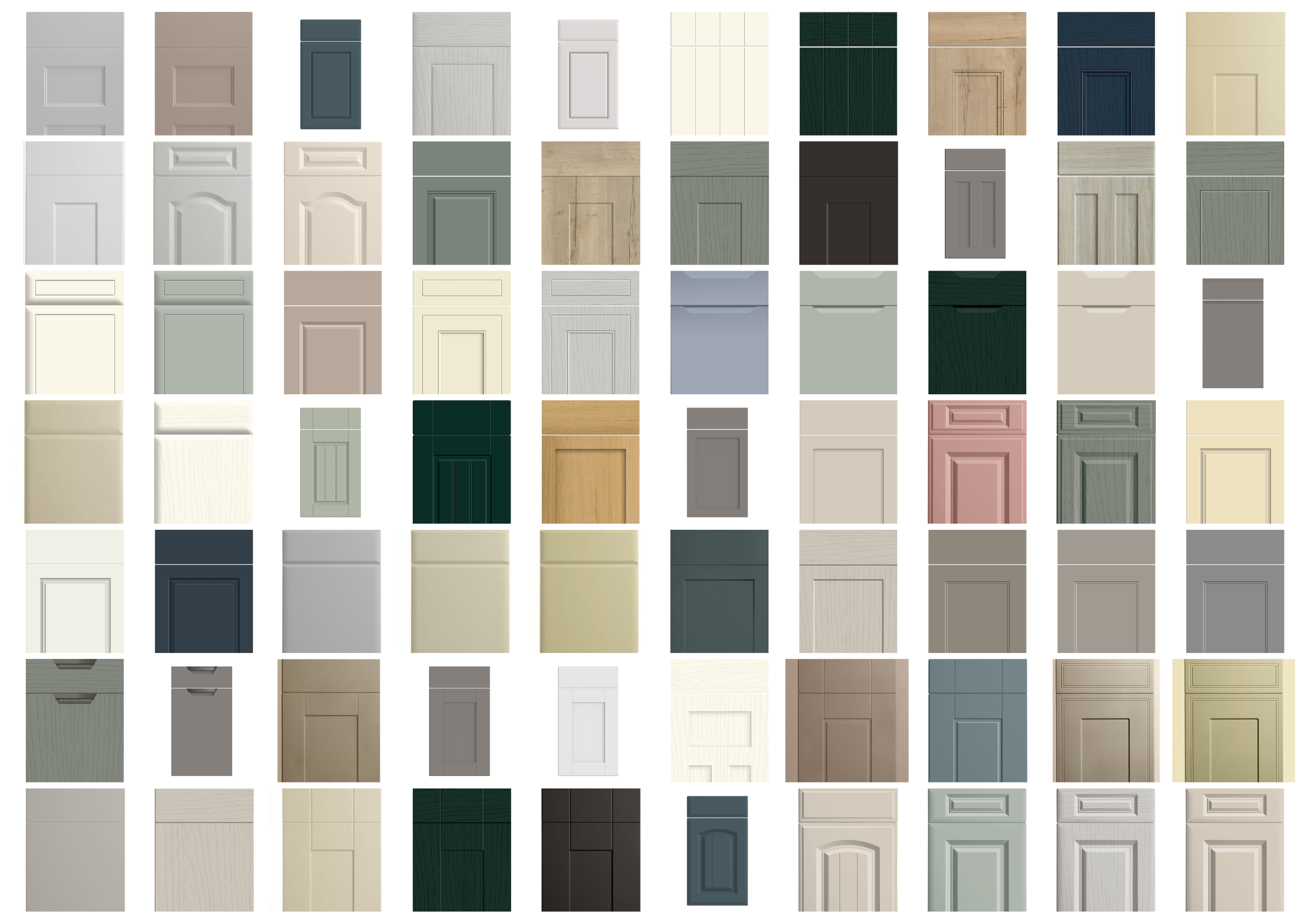 A wide range of available finishes - every colour combination and style you could possibly think of